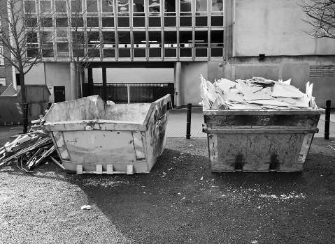 Illustration of waste collection in Chelsea near commercial premises